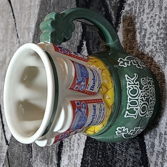 1993 ANHEUSER-BUSCH BUDWEISER 6PK LUCK O' THE IRISH BEER 🍺 STEIN - Picture 7 of 11